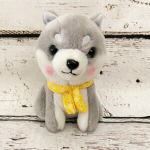 MAMESHIBA San Kyodai Husky Dog Plush 6”